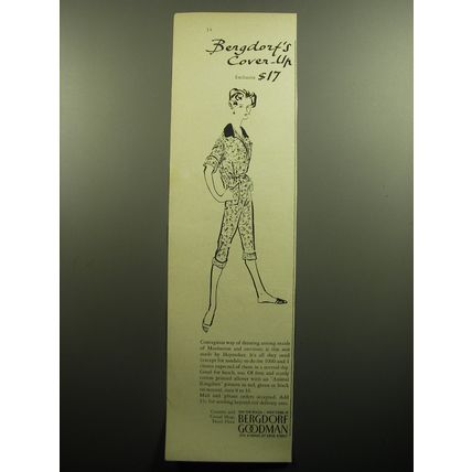 1958 Bergdorf Goodman Haymaker Suit Ad - Bergdorf's Cover-up exclusive $17