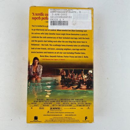 The Anniversary Party (VHS, 2002) Video Tape Alan Cumming, Jennifer Jason Leigh