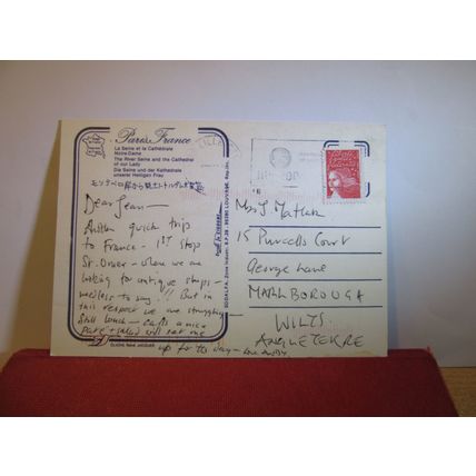 LA SEINE& CATHEDRAL OF OUR LADY, PARIS, FRANCE used postcard 2004 pm =