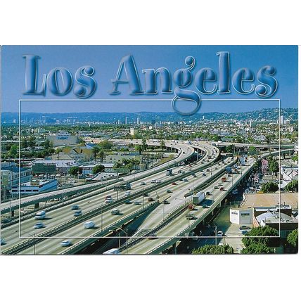 Los Angeles Santa Monica Freeway, America - USA Photographic Postcard