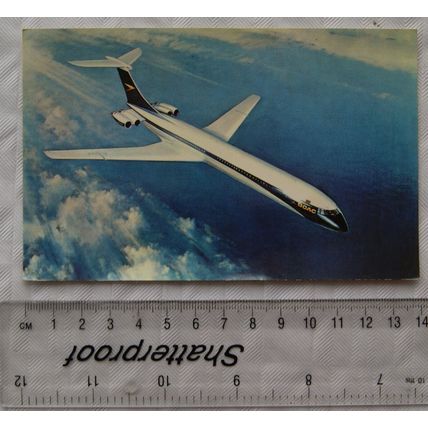old postcard BOAC VC-10