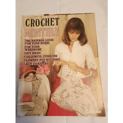 Vintage 1980'S Crochet Monthly Magazines 63-68-70-85
