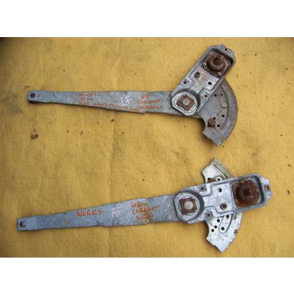 1968 DODGE CORONET STATION WAGON FRONT DOOR WINDOW REGULATORS OEM 69 70 4 DOOR
