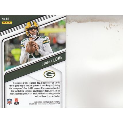 JORDAN LOVE 2023 AUTOGRAPHED GREEN BAY PACKERS ALL-PRO QUARTERBACK PLAYER CARD