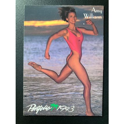 Portfolio 1993 Swimsuit Issue Base trading card # 57 Amy Williams (A)