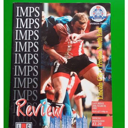 Lincoln City v Preston 1994/95 DAVID BECKHAM Rookie Season