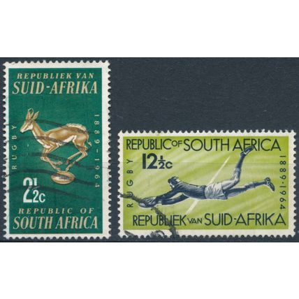 75ᵗʰ Anniv of South African Rugby Board - South Africa 1964 - F H - SG 252/3 (D)