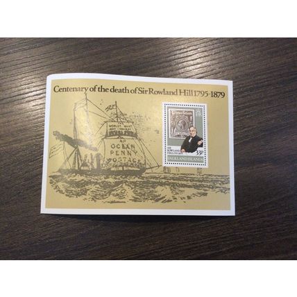Falkland Islands mint stamps 1979 Rowland Hill Death Centenary Mini Sheet MNH