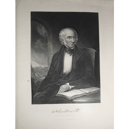 William Wordsworth - steel engraving - 1876 - Duyckinck Internationale Gallerie