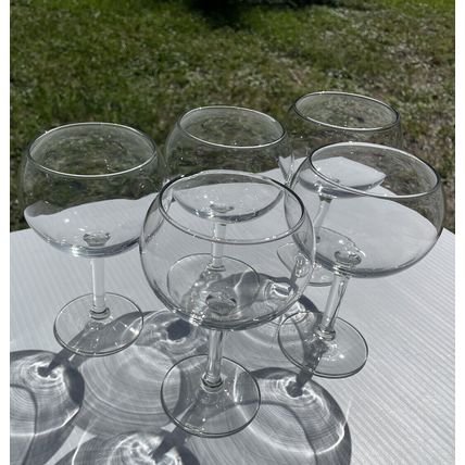 Wine Glasses/Goblets 5pc Lot Elegant Clear Glass Traditional Citation GOURMET