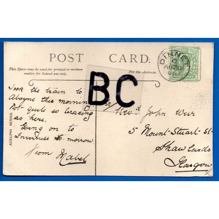 Postcard Established Church Aboyne Aberdeenshire Nr Dinnet Tarland Torphins