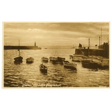 POSTCARD - "Dawn" St Ives Harbour - Unposted