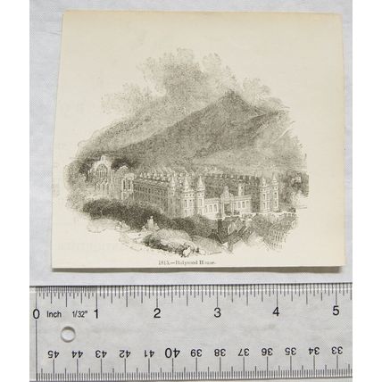1860s engraving - Holyrood House