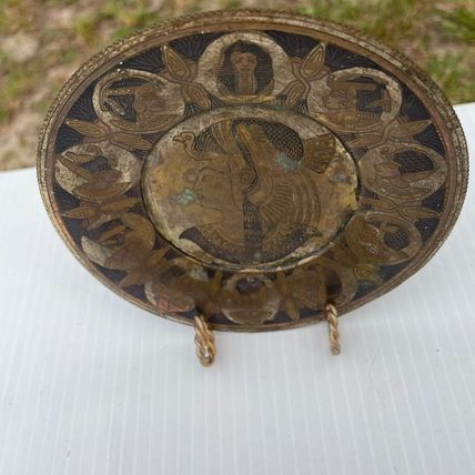 Vintage 5.5” Collector/Decorative Egyptian Plate with Stand