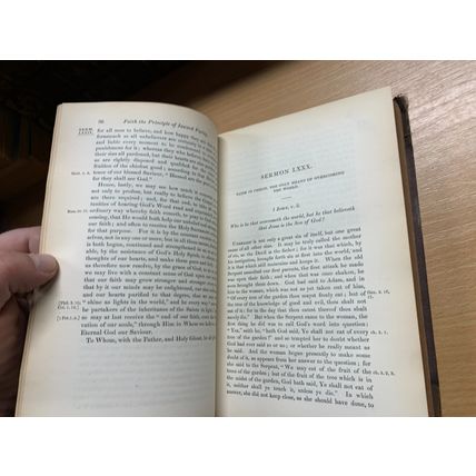 RARE* 1844 "THEOLOGICAL WORKS OF WILLIAM BEVERIDGE" VOL 4 ANTIQUE BOOK (P5)