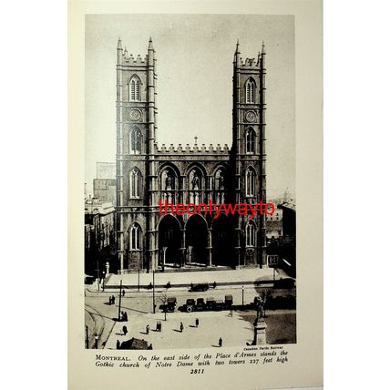 St James Street, Montreal, Canada, (Notre Dame On Reverse), Book Illustration