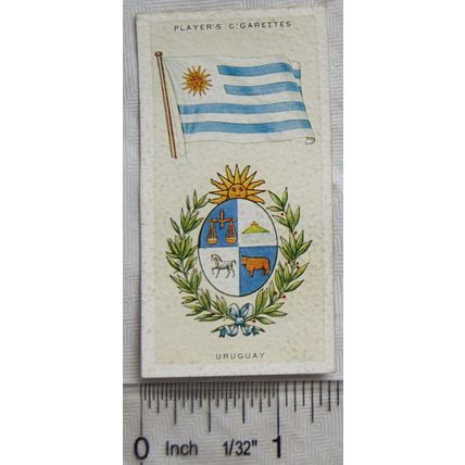 1936 Players National Flags & Arms No. 47 Uruguay