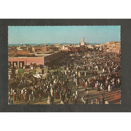 Postcard Morocco Marrakesh Place Djemaa el Fna