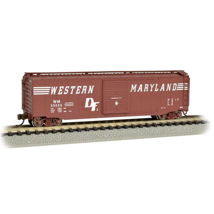 Bachmann USA 19460 50' Sliding Door Box Car Western Maryland N Gauge - NEW