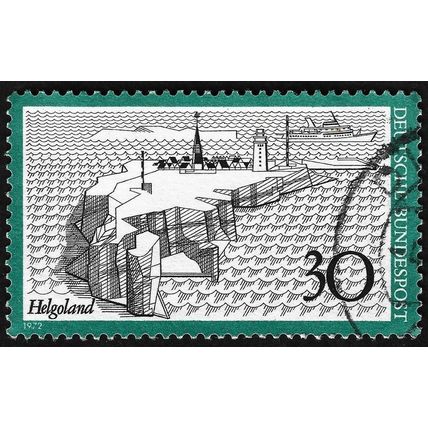 GERMANY 1971 Heligoland 30pf Sc#1089 - USED @M428