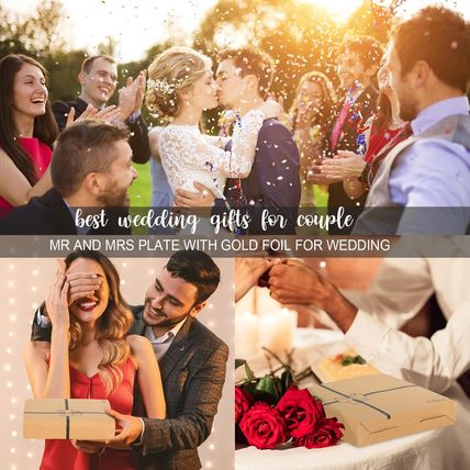 Best Anniversary Wedding Gifts for Couples Unique 2025 - Mr and Mrs Plate with 2