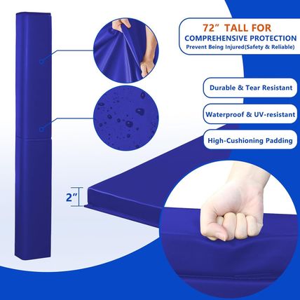Square Pole Padding Basketball Pole Pads Deluxe Weatherproof Goal Padding Pole 2