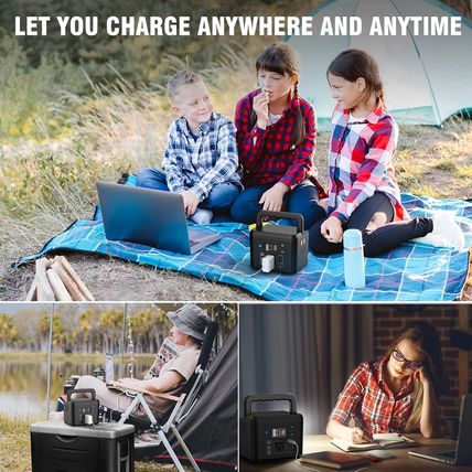 200W Portable Power Station, Powkey 120Wh/33,000Mah Power Bank with AC Outlet, 1