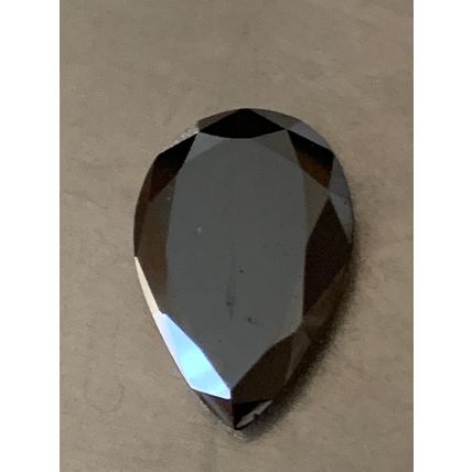 Natural jet black diamond w certificate !!