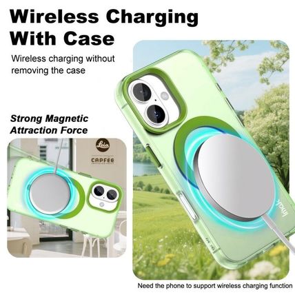 Imak Candy Series TPU+PET MagSafe Shockproof Green Case for iPhone 16