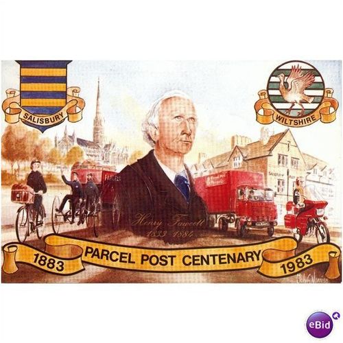 GB Postcard 1983 - Parcel Post Cent. + £1.30 Def FDI