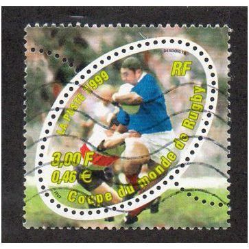FRA 1999 3F 'RUGBY WORLD CUP' FINE USED (EBID20-171)