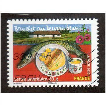 FRA 2010 (56c) 'FLAVOURS OF FRANCE - 'BROCHET AU BEURRE' FINE USED (EBID21548)