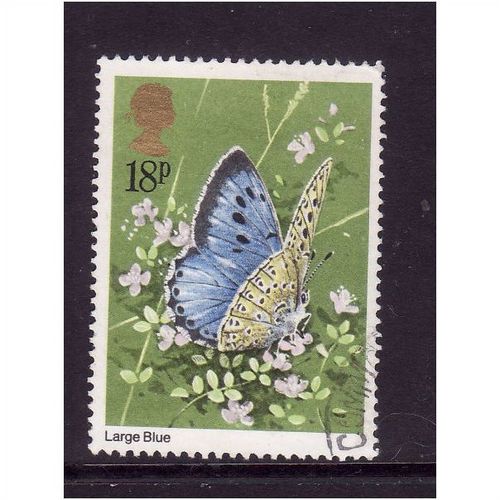 GREAT BRITAIN 1981 SG1152 18p LARGE BLUE BUTTERFLY FINE USED