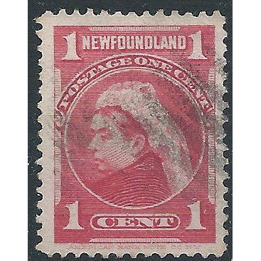 Newfoundland 1897 SG84 1c Carmine Good/Fine Used....