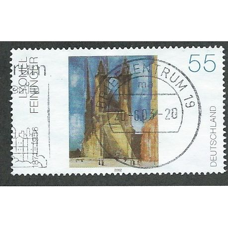 GER 2002 55c 'HALLE MARKET CHURCH' FINE USED (EBID 51-174)