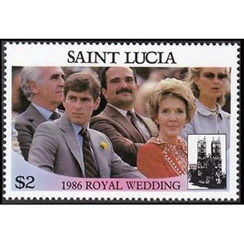 St. Lucia 1986 Royal Wedding $2 MNH Stamp