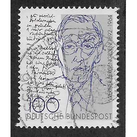 GER 1992 100pf 'WERNER BERGENGRUEN' FINE USED (EBID54-532)