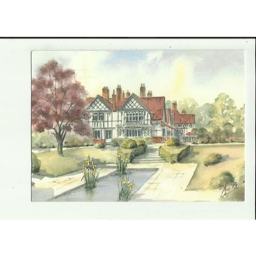 Lincolnshire WOODHALL SPA Petwood Hotel Art Postcard
