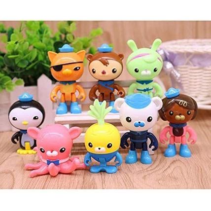 8Pcs Octonauts Cake Decor Topper Figurine Figure Doll Cartoon for Children Kids