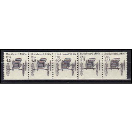 2124 4.9c Buckboard Very Fine MNH Dry Gum PNC 3/5 X0232