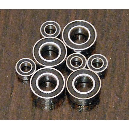 (8pcs) KYOSHO 1:8 MOTORBIKE NSR 500 / RGV-I Rubber Sealed Ball Bearing Set