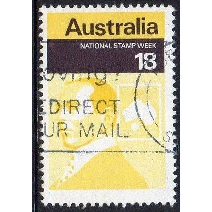 Australia 1976 National Stamp Week - Yellow 18c Used (ex M/S)