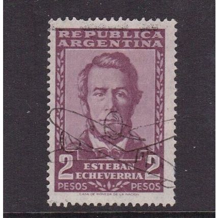 Argentina 1957 Echeverria 2p With lovely Air cancel SG896 Fine used VGC