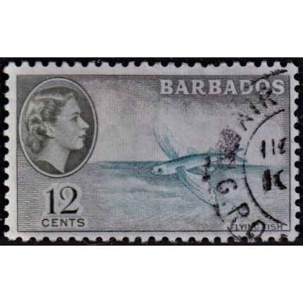 Barbados, 1953-57 Flying Fish, SG #296 (Scott #242), fine used