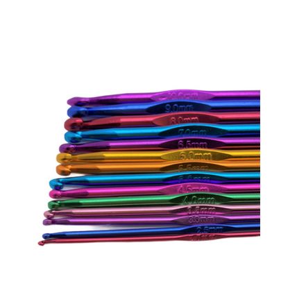 Metal Crochet Hook sizes 2mm to 10mm - Craft Knitting Yarn Needles Sew UK SELLER