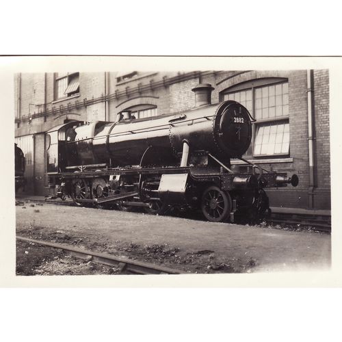 Railway Photo GWR 28xx 2882 Swindon Works Great Western 2-8-0 Loco