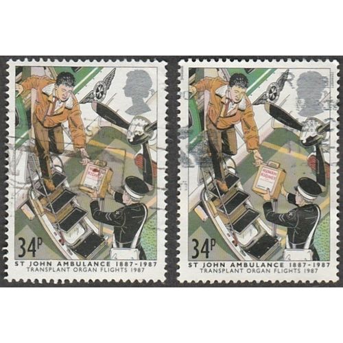 1987 Centenary of St. John Ambulance Brigade. 34p Air Wing.1987 Fine Used