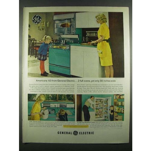 1963 General Electric Americana Model J-794 Range Ad