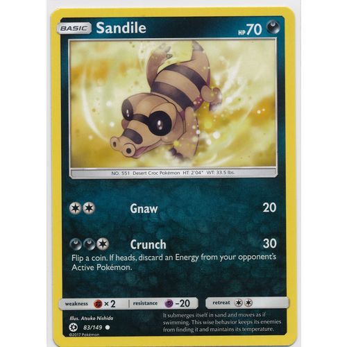 Pokemon Sun & Moon 83/149 Sandile