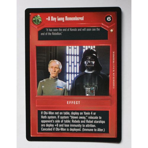 Star Wars CCG: Special Edition Limited # A Day Long Remembered (A) 1998 dark